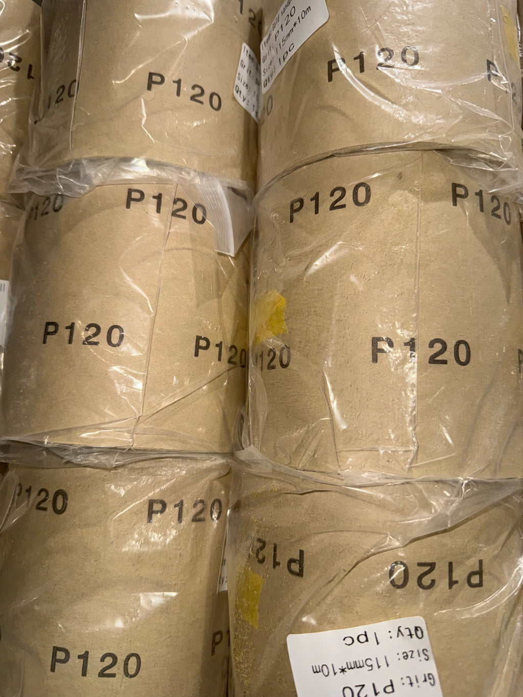 Yellow Sanding Rolls / P60-P180 (10 Metres)