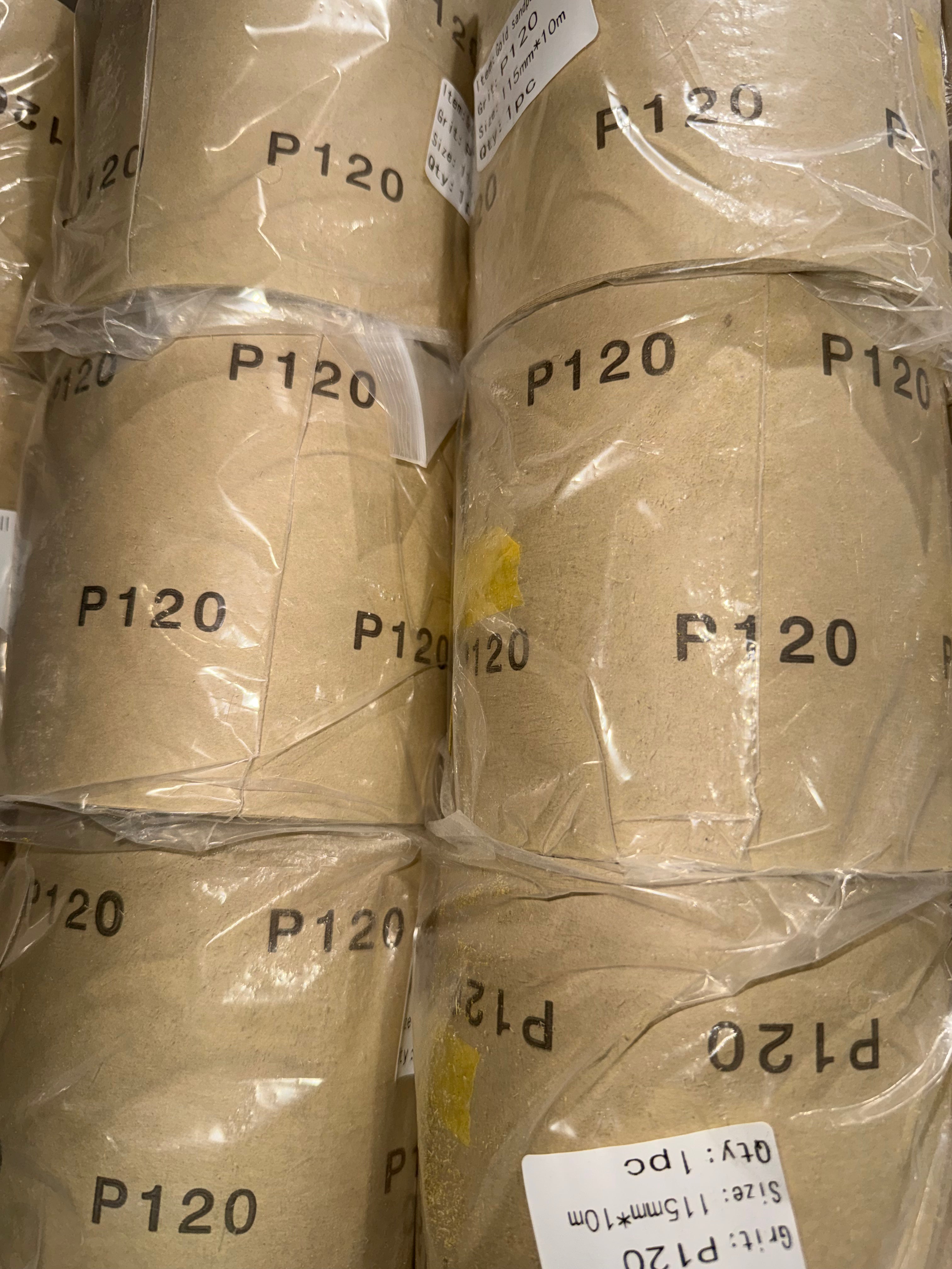 Yellow Sanding Rolls / P60-P180 (10 Metres)